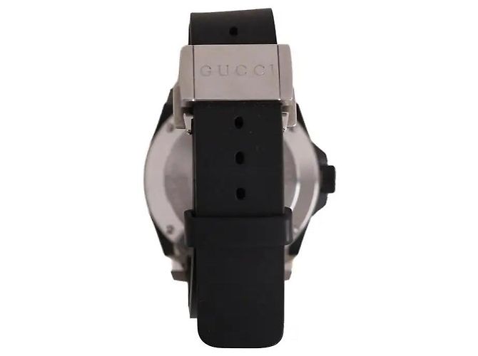 Gucci Dive Snake Uhr Schwarz Kautschuk - Ansicht 3