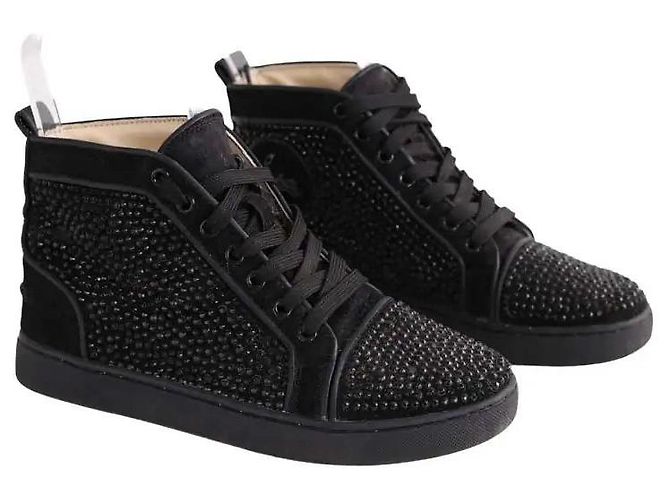 Christian Louboutin Sneakers alte nere - vista 3