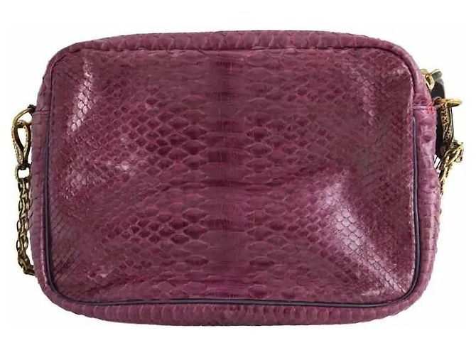 Borsa a tracolla Claris Virot in pelle viola - vista 3