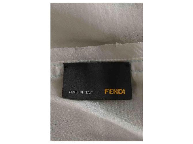 Fendi Seidenbluse in Grün - Ansicht 5