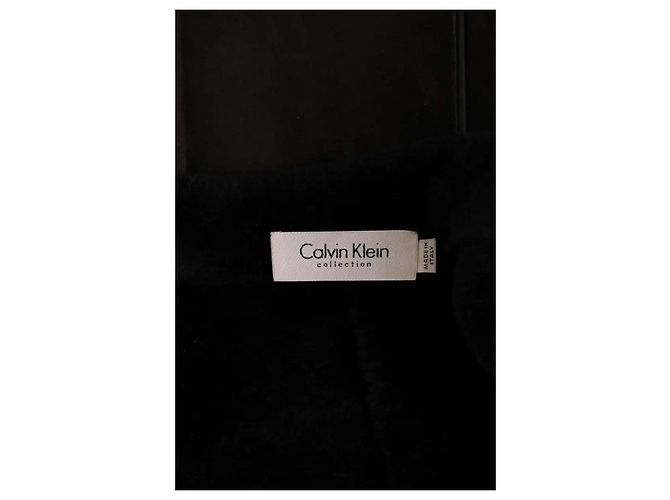 Abrigo de cuero marrón Calvin Klein - vista 5