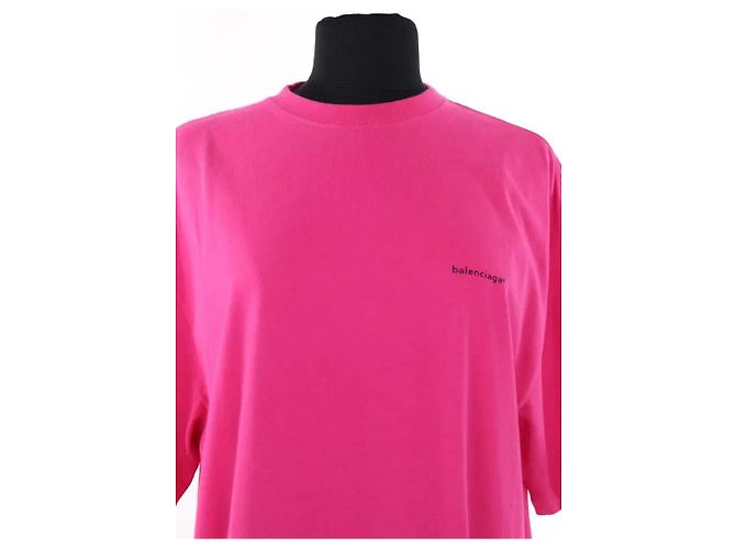 Camiseta Balenciaga rosa de algodón - vista 2