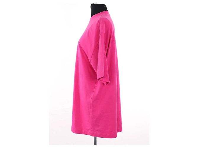 Camiseta Balenciaga rosa de algodón - vista 3