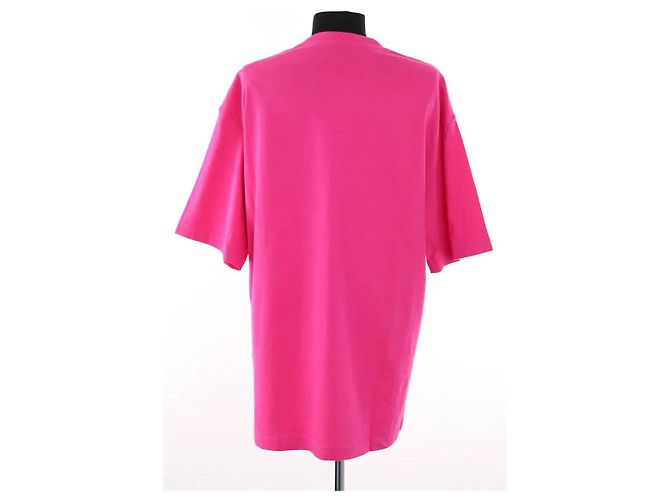 Camiseta Balenciaga rosa de algodón - vista 4