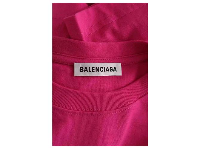 Camiseta Balenciaga rosa de algodón - vista 5
