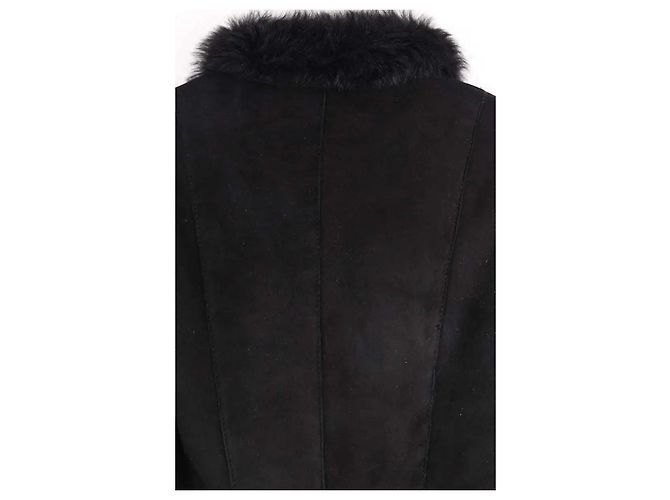 Autre Marque Abrigo de cuero negro Other Brand - vista 4