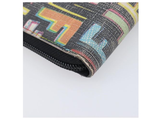 FENDI Zucca Canvas Long Wallet Multicolor Gold Auth 209846 - Jerrillo - vista 11