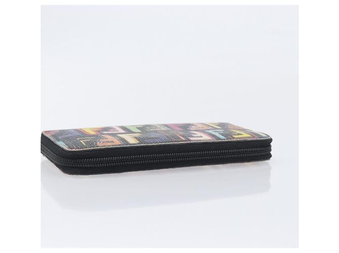 FENDI Zucca Canvas Long Wallet Multicolor Gold Auth 209846 - Jerrillo - vista 6