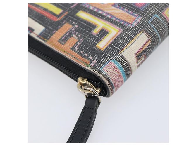 FENDI Zucca Canvas Long Wallet Multicolor Gold Auth 209846 - Jerrillo - vista 9