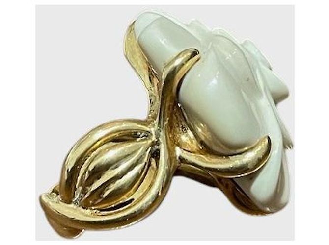 Anello Chanel Camélia in Oro Giallo 18K - vista 10