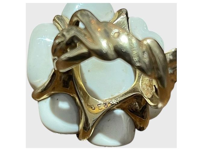Anello Chanel Camélia in Oro Giallo 18K - vista 12
