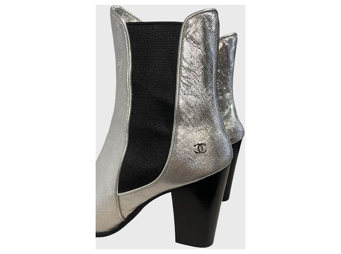Chanel Stiefeletten silber T.36 - Ansicht 3
