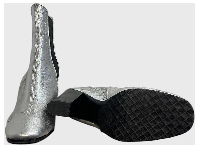 Chanel Stiefeletten silber T.36 - Ansicht 6