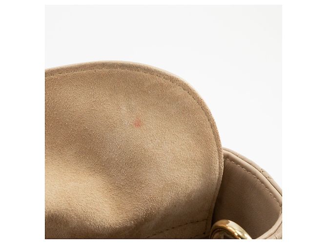 DIOR - Borsa a tracolla Lady Dior mini Dior in pelle cannage beige - vista 7