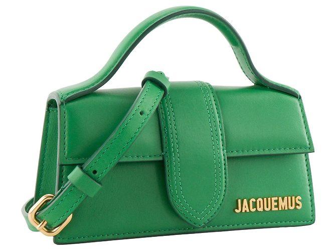 JACQUEMUS - Borsa a tracolla Le Bambino Jacquemus in pelle liscia verde - vista 2