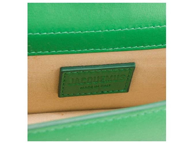 JACQUEMUS - Borsa a tracolla Le Bambino Jacquemus in pelle liscia verde - vista 6