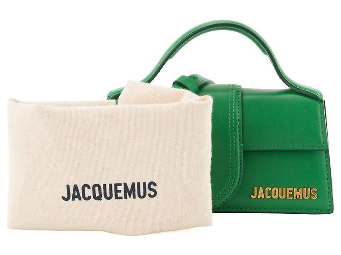 JACQUEMUS - Borsa a tracolla Le Bambino Jacquemus in pelle liscia verde - vista 8