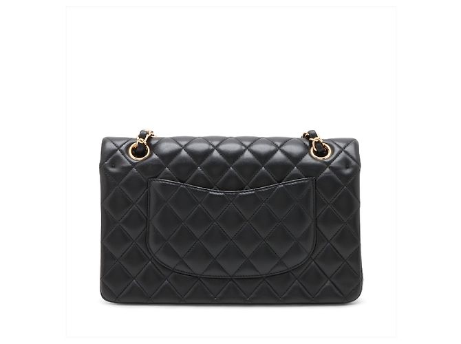 Chanel Borsa a tracolla Classic Double Flap Medium in pelle matelassè Nera - vista 6