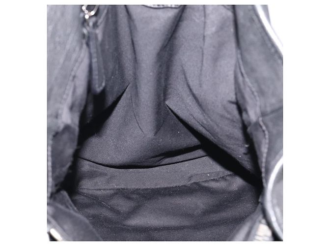 Miu Miu Tote Bag Leather Black Silver Auth 209991V - Jerrillo - vista 17