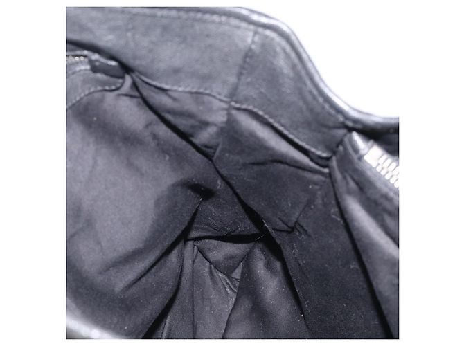 Miu Miu Tote Bag Leather Black Silver Auth 209991V - Jerrillo - vista 18