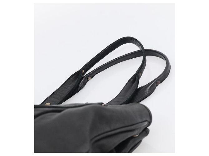 Miu Miu Tote Bag Leather Black Silver Auth 209991V - Jerrillo - vista 8