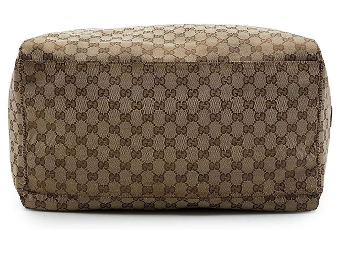 Borsa da viaggio Gucci GG Canvas Web beige - vista 3