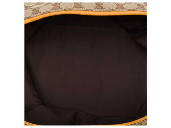 Borsa da viaggio Gucci GG Canvas Web beige - vista 4