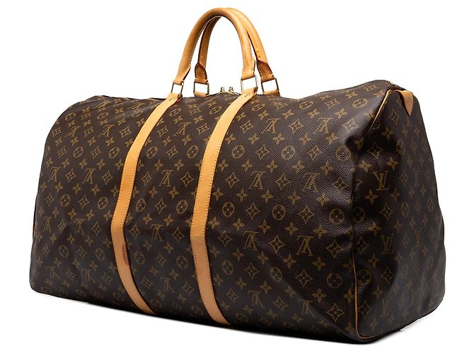Mala de Viagem Louis Vuitton Monogram Keepall 60 Castanha - vista 2