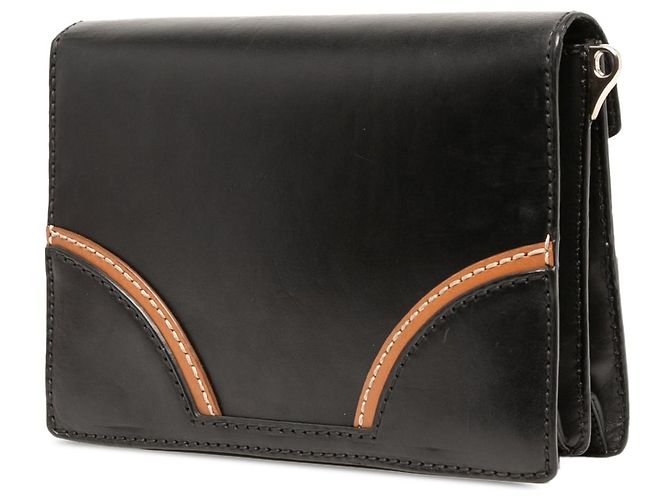 Prada Vitello Stitched Sound Lock Satchel Schwarz - Ansicht 2