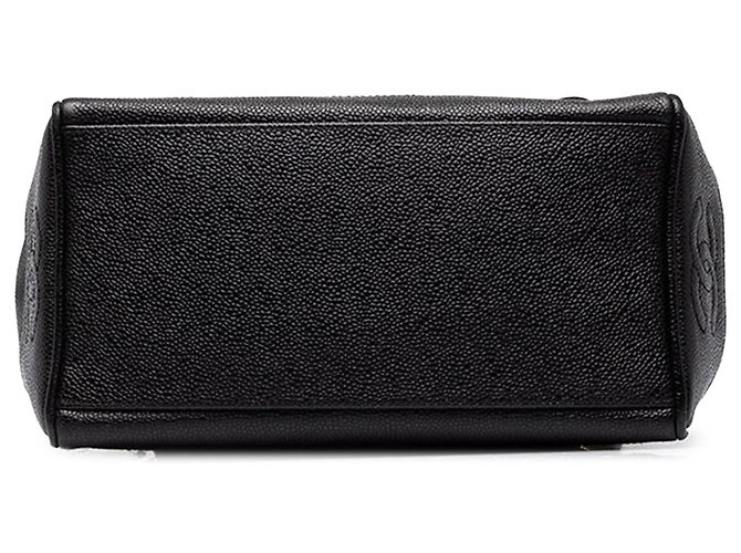 Borsa Tote Chanel Triple CC Caviar Nera - vista 3