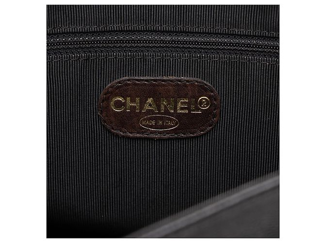 Borsa Tote Chanel Triple CC Caviar Nera - vista 5