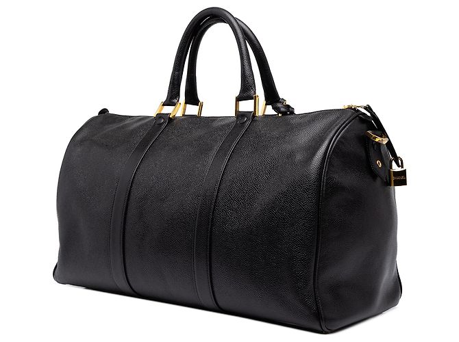 Borsa Duffle Chanel CC Caviar Nera - vista 2