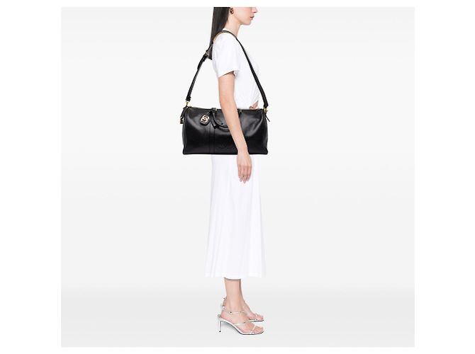Borsa Duffle Chanel CC Caviar Nera - vista 8
