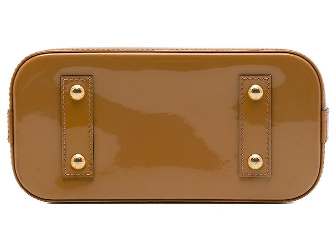 Borsa Louis Vuitton Monogram Vernis Alma BB Marrone - vista 3