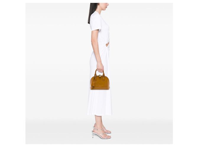 Borsa Louis Vuitton Monogram Vernis Alma BB Marrone - vista 6
