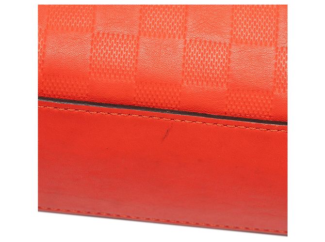 Borsa Business Porte Documents Jour Louis Vuitton Damier Infini Orange - vista 6