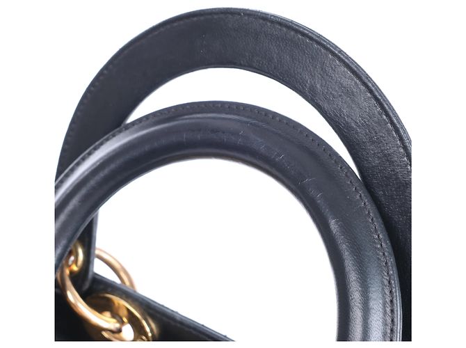 Christian Dior Lady Dior Large Cannage Leather 2Way Handbag in Black - vista 6