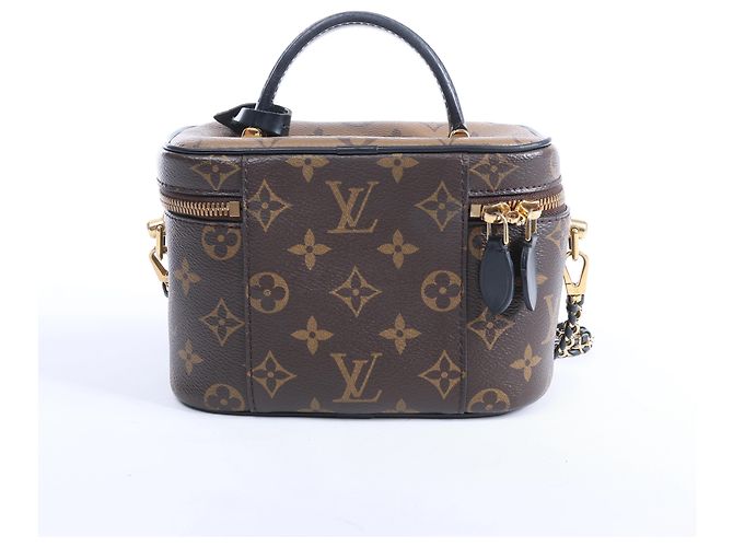 Louis Vuitton Vanity NV PM Monogram Reverse Borsa a Tracolla Marrone M45165 - vista 3