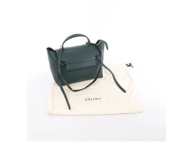 Céline  mala 2Way Celine Belt Bag Mini em couro Verde - vista 15