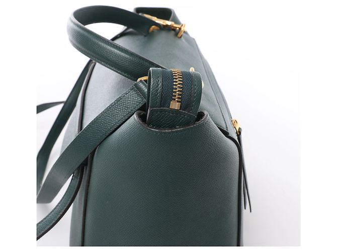 Céline  mala 2Way Celine Belt Bag Mini em couro Verde - vista 5