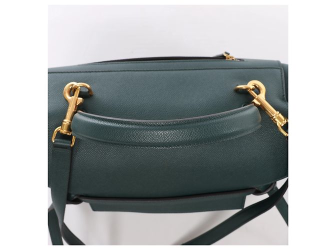 Céline  mala 2Way Celine Belt Bag Mini em couro Verde - vista 6
