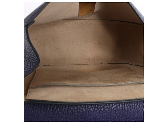 Chloé Borsa a tracolla Chloe Drew in pelle con catena in Purple - vista 11