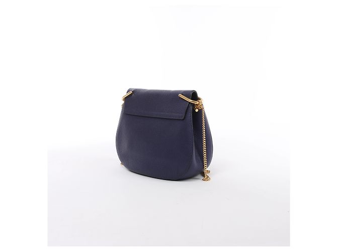Chloé Borsa a tracolla Chloe Drew in pelle con catena in Purple - vista 3