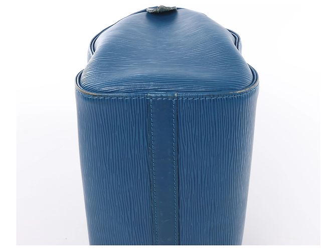 Borsa Louis Vuitton Speedy 25 in pelle Epi Blu M43015 - vista 10