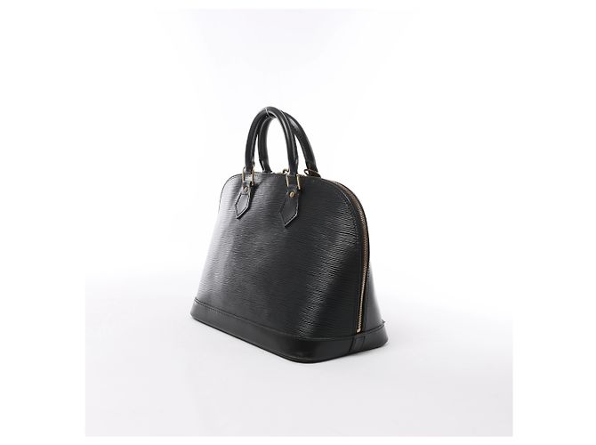 Borsa a mano Louis Vuitton Alma PM in pelle Epi nera M40302 - vista 3