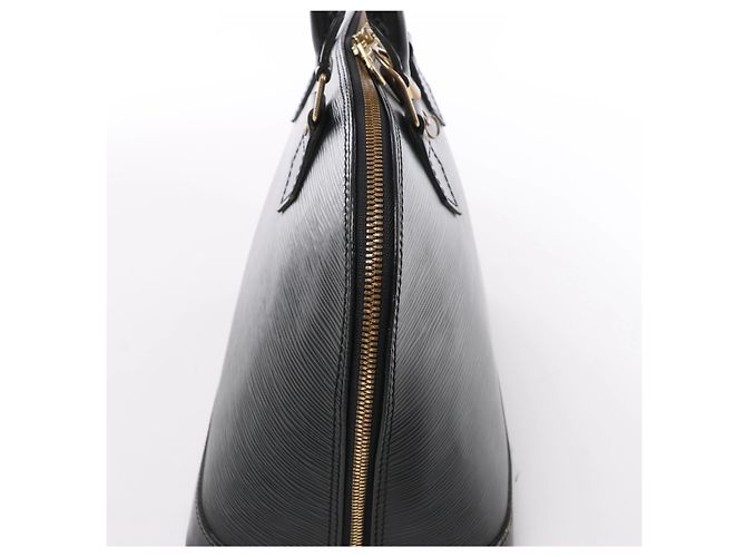 Borsa a mano Louis Vuitton Alma PM in pelle Epi nera M40302 - vista 4