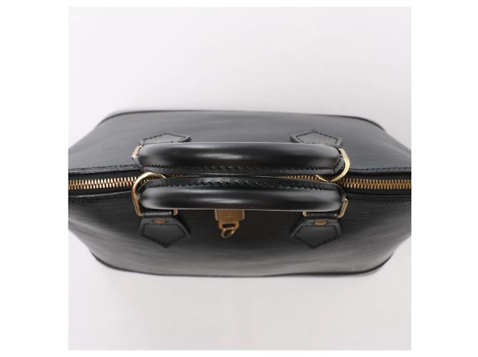 Borsa a mano Louis Vuitton Alma PM in pelle Epi nera M40302 - vista 6