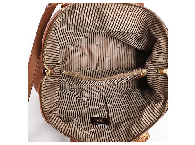 Borsa 2Way Fendi Chameleon in pelle Marrone 8BL114 - vista 10