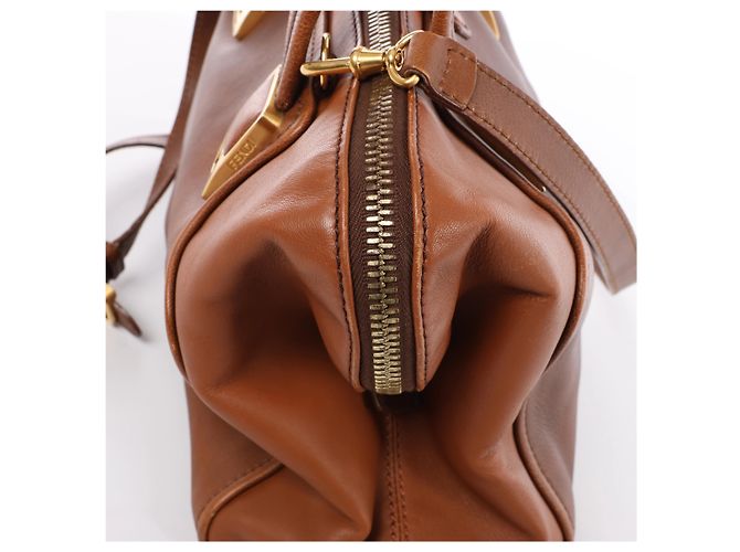 Borsa 2Way Fendi Chameleon in pelle Marrone 8BL114 - vista 4