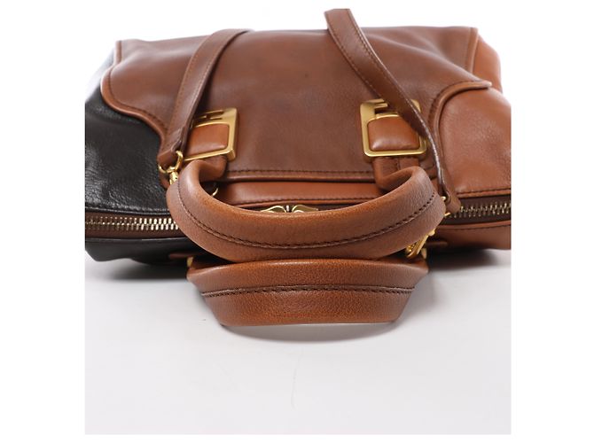 Borsa 2Way Fendi Chameleon in pelle Marrone 8BL114 - vista 6